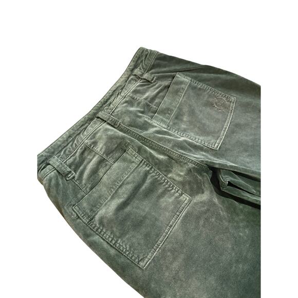 Pilcro for Anthroplogie Velvet Green Emroidered The Wanderer Pants - Picture 10 of 14